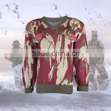 New Fashion Style camouflage Wool Militarly Sweater