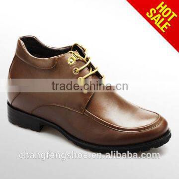 high quality italian handmade leather boots for men 7.5cm height increasing shoes