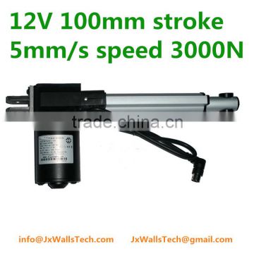 12V 5mm/s 100mm stroke 3000N load linear actuator LA21A type