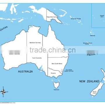 Labeled Australia Control Map