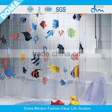 PVC shower curtain for bathroom