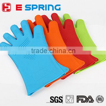 Heat Resistant Oven Mitt Rubber Long Kitchen Gloves For Cooking & BBQ for Silicon Glove