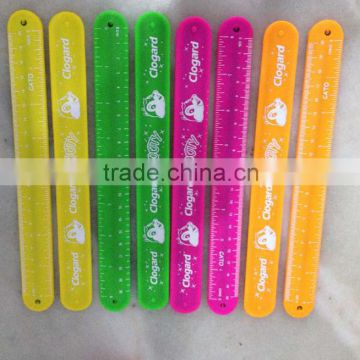 Logo printed slap band rulers