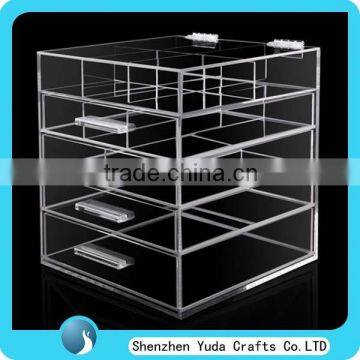 Clear Jewelry Box Customize Storage Organizer Acrylic Jewelry Box With 5 Drawers