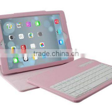 Slim Leather Case Cover Removable Wireless Bluetooth Keyboard For Apple iPad 5