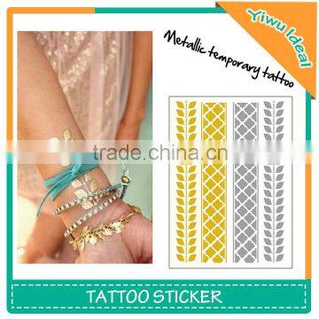 Wholesale Bulk Body Jewelry Metallic Temporary Tattoo