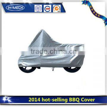 Black+silver Outdoor heavy duty polyester motorcycle cover