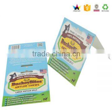 Free samples cheap header card printing supplier