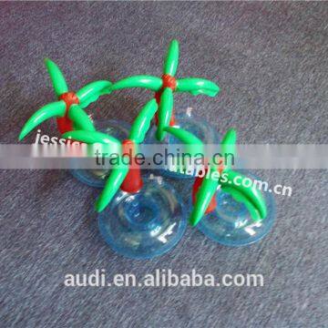 High Quality Plastic Inflatable Cup Holder Palm Tree photo-3