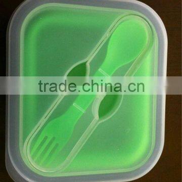 hot sell silicone collapsable container for lunch