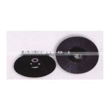 Rubber backing pad