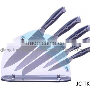 Hot sale new double forged ABS handle knife set