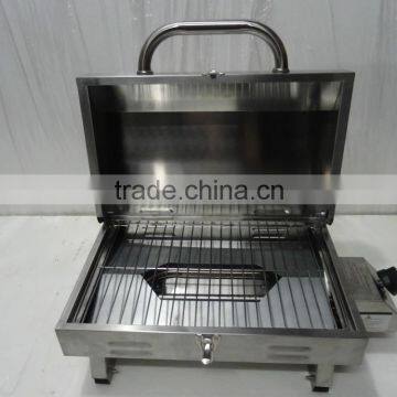 Deluxe Stainless Steel Gas Tabletop Folding Grill BBQ photo-2