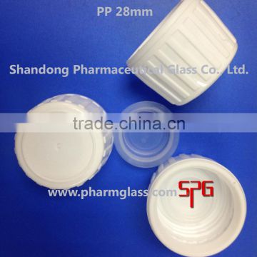 28mm white plastic screw cap for syrup cough bottles