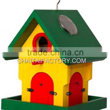 Outdoor Garden Wood BIRD HOUSE Feeder