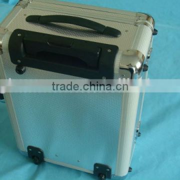 ABS 4 wheel case luggage,case trolleys with Nylon and elastic mesh bag inner,travel trolley case