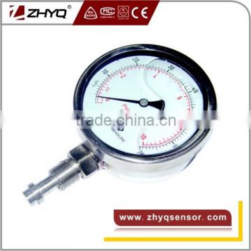 Diaphragm pressure gauge for homogenizer