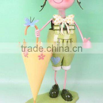 Metal Doll With Flower Used for Home Decor photo-4