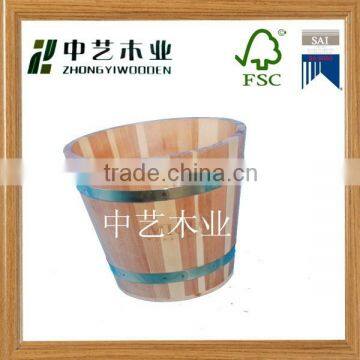 2015 china suppliers FSC&SA8000 new fasion decorative used wooden bucket for factory wholesale