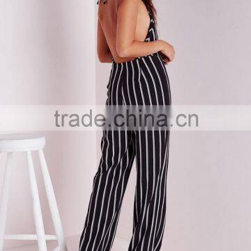 Sexy Backless Strip Deep V High Quality Fashional Women Jumpsuit photo-5