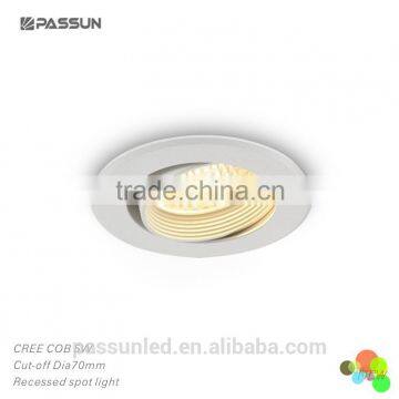 Energy Saving 5w Rotatable Led Recessed Spotlight