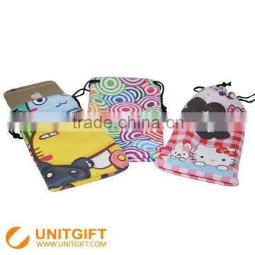 Microfiber mobile phone pouch wristband pedometer