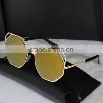 Ultra Light Steel leather personalized wholesale resin sunglasses