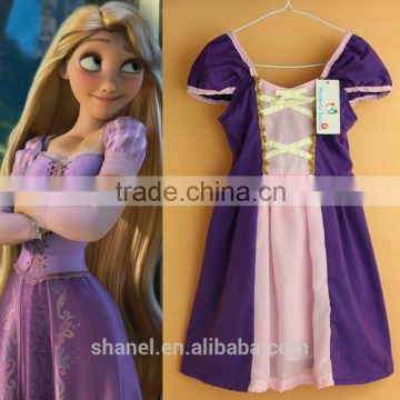 Hot-selling 2015 new Tangled princess dress girls boutique party dress costumes