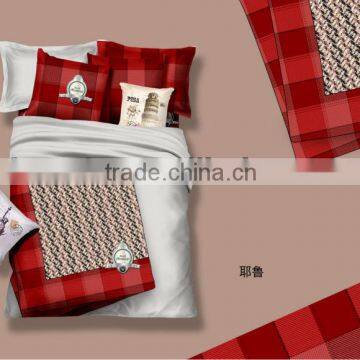 2014 3d new fashion design winter quilt, 100% cotton reactive printed 4pcs,5pcs,8pcs bedding set