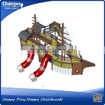 Durable outdoor playground large kids outdoor pirate ship