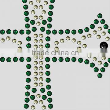 T14050021 Cool Cross Rhinestone Motif Hot Fix Motif Rhinestone photo-2