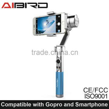 Hand Held 3 -axis brushless gimbal for cellphone and action camera Uoplay AIbird