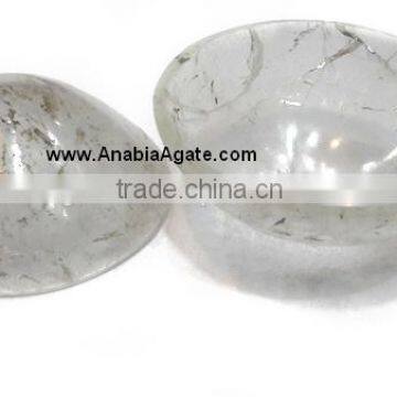 Crystal Quartz 2-Inch Bowls : Wholesale Agate Bowls Exporter : Gemstone Bowls photo-3