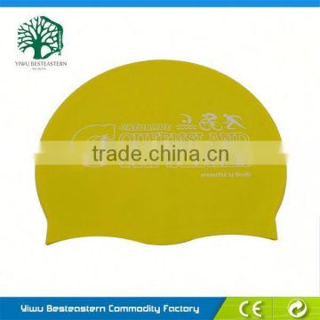 high quality ear potection rubber swmming cap silicone swimming cap