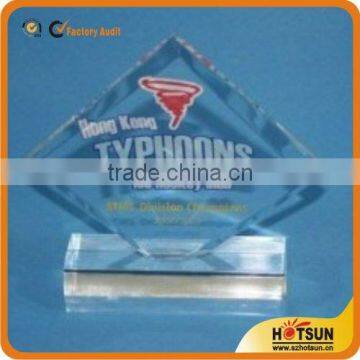 acrylic award with engraved logo