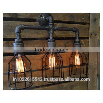 Light Fixture Industrial Furniture Wall Light Industrial Chic Metal Light Chair Decor