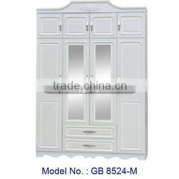 White Wardrobes Bedroom, MDF Bedroom Furniture, Wooden Almirah Designs