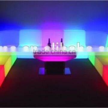 Modern Hotel Nightclub Bar Illuminated LED Sofa