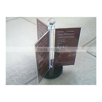 Acrylic Rotating Menu Holder