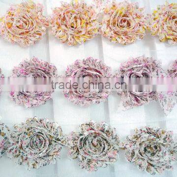 Floral chiffon shabby flower , shabby rose trim