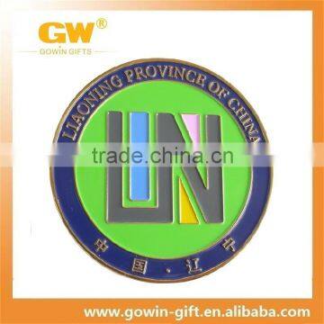 custom high quality die casting soft enamel metal coin