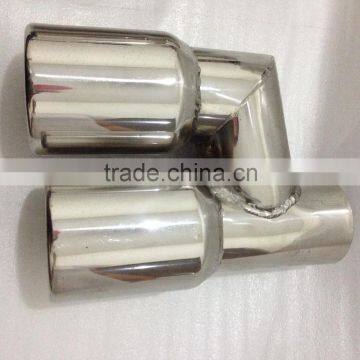 High quality exhaust dual tail pipe/exhaust tips /universal tail pipe