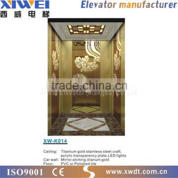 XIWEI Hairline Stainless Black Titanizing Home Elevator photo-4