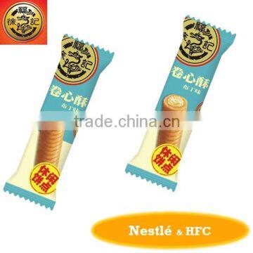 HFC 2441 cereal rice roll cracker grain snack with pudding flavor