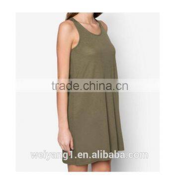 Wholesale Basic Sleeveless Swing Women Dress