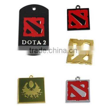 Newest design dota 2 pendant keychain pendant keychain full colors dota keychain for men