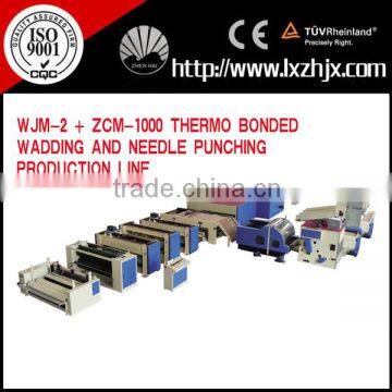 WJM-2 model non woven home textile padding production line , automatic wadding making machine