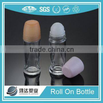 50ml plastic roll on bottle/perfume empety glass bottle