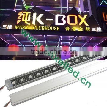 dc5v ws2812b 60led addressable digital led alumimum rigid bar lights with milky cover