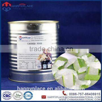 canned aloe vera for bubble tea drinks, aloe in syrup for drinks